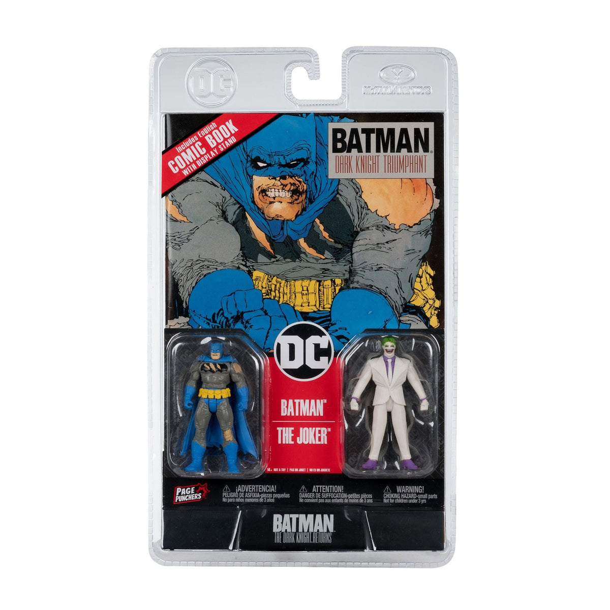 Productafbeelding DC Direct Page Punchers actiefiguren 2-pack Batman & The Joker (Batman: The Dark Knight Returns) 8 cm