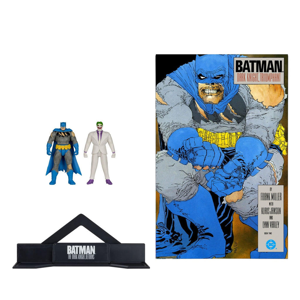 Productafbeelding DC Direct Page Punchers actiefiguren 2-pack Batman & The Joker (Batman: The Dark Knight Returns) 8 cm
