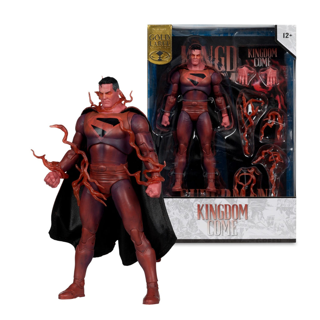 Productafbeelding DC Multiverse McFarlane Cover Recreations actiefiguur Superman (Kingdom Come) (Gold Label) 18 cm
