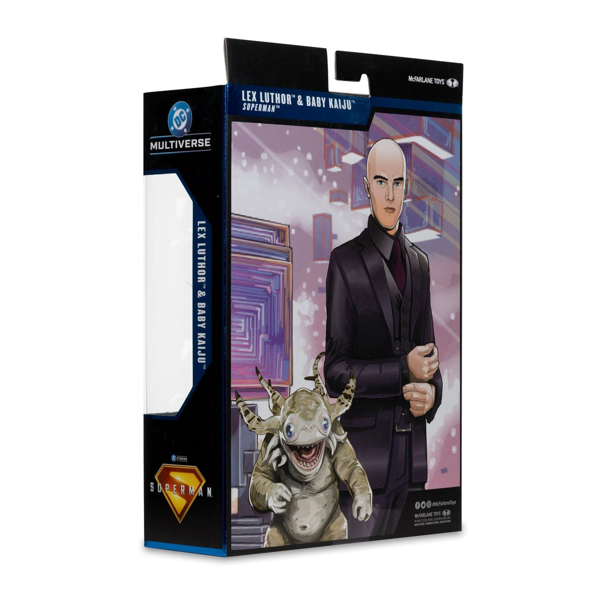 Productafbeelding Superman (2025) DC Multiverse Deluxe Actiefiguur Lex Luthor with Baby Kaiju (Deluxe Theatrical Edition) 18 cm