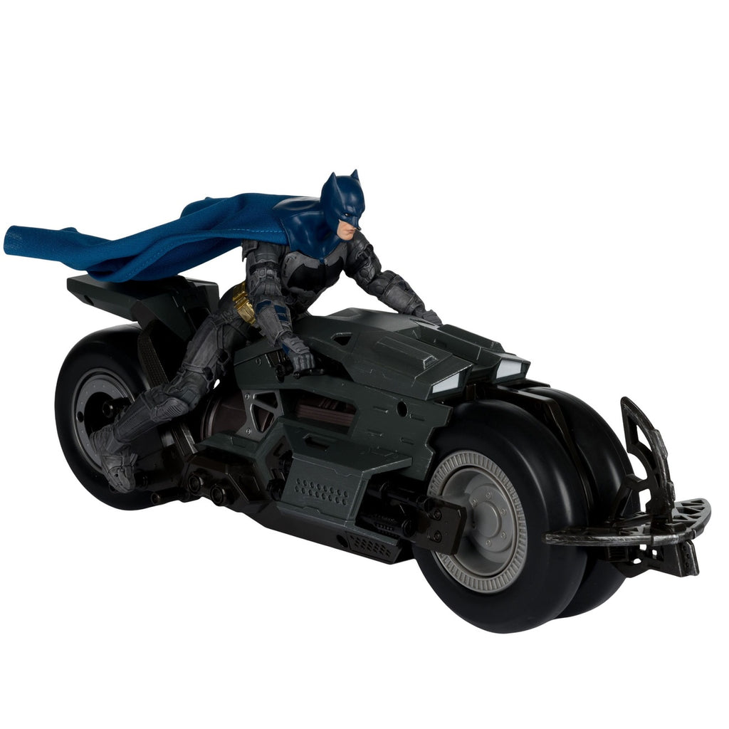 Productafbeelding The Flash DC Multiverse Voertuig Batcycle met Batman