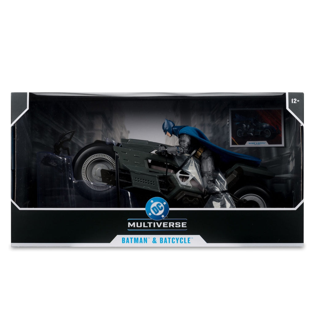 Productafbeelding The Flash DC Multiverse Voertuig Batcycle met Batman