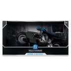 Productafbeelding The Flash DC Multiverse Voertuig Batcycle met Batman