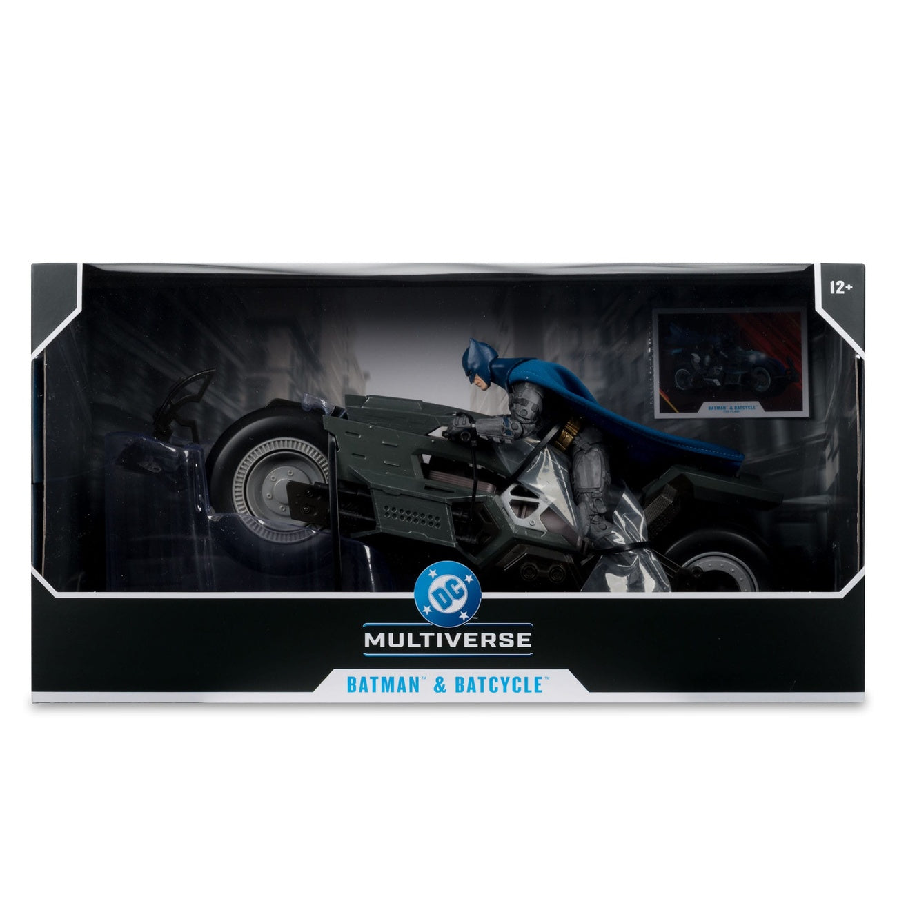 Productafbeelding The Flash DC Multiverse Voertuig Batcycle met Batman