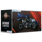 Productafbeelding The Flash DC Multiverse Voertuig Batcycle met Batman