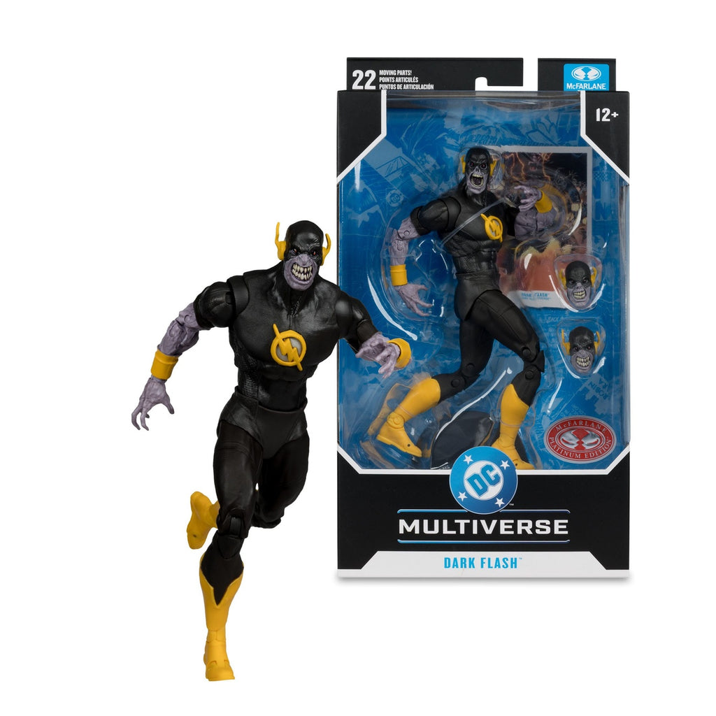 Productafbeelding DC Comics DC Multiverse actionfiguur Dark Flash (Dark Multiverse) (Red Platinum Edition) 18 cm