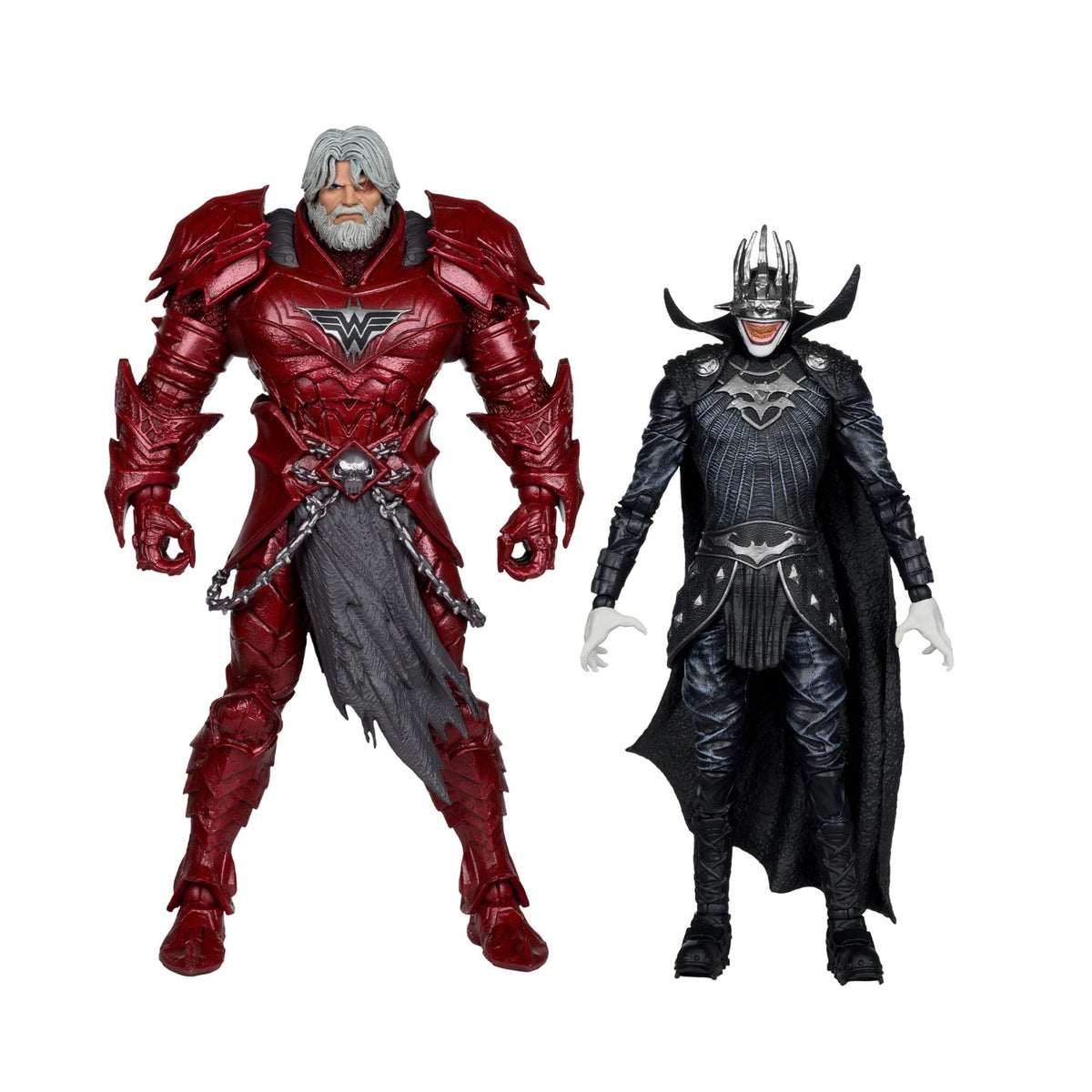 Productafbeelding DC Multiverse McFarlane Collector Edition Actiefiguren 2-pack #04 Batman Who Laughs (Knight Armor) & Merciless (Dark)