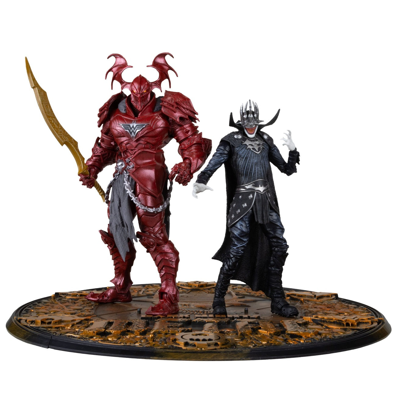 Productafbeelding DC Multiverse McFarlane Collector Edition Actiefiguren 2-pack #04 Batman Who Laughs (Knight Armor) & Merciless (Dark)