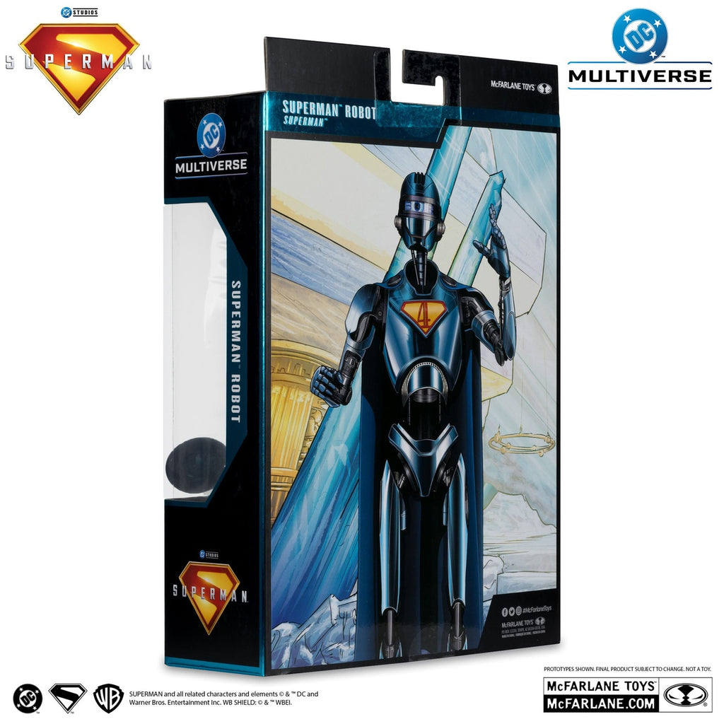 Productafbeelding Superman (2025) DC Multiverse deluxe actiefiguur Superman Robot (Red Platinum Edition) 18 cm