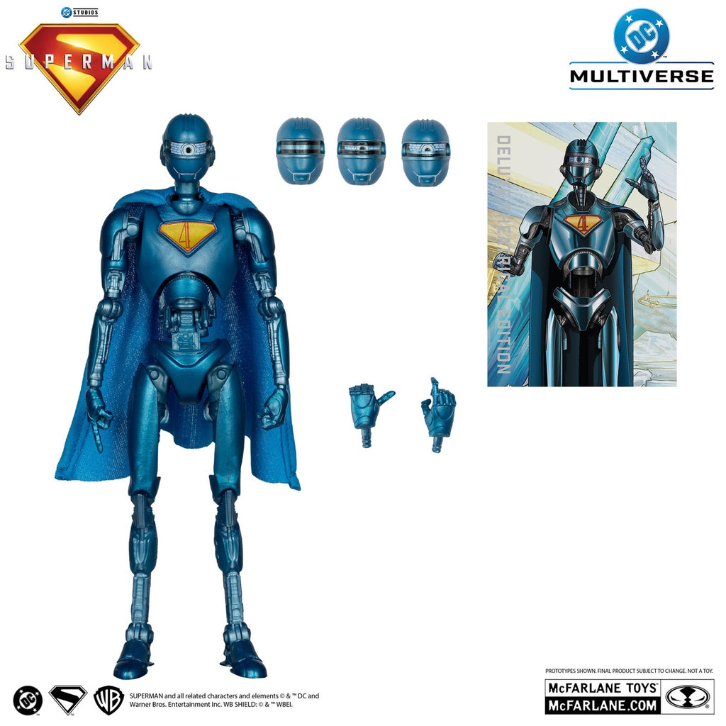 Productafbeelding Superman (2025) DC Multiverse deluxe actiefiguur Superman Robot (Red Platinum Edition) 18 cm