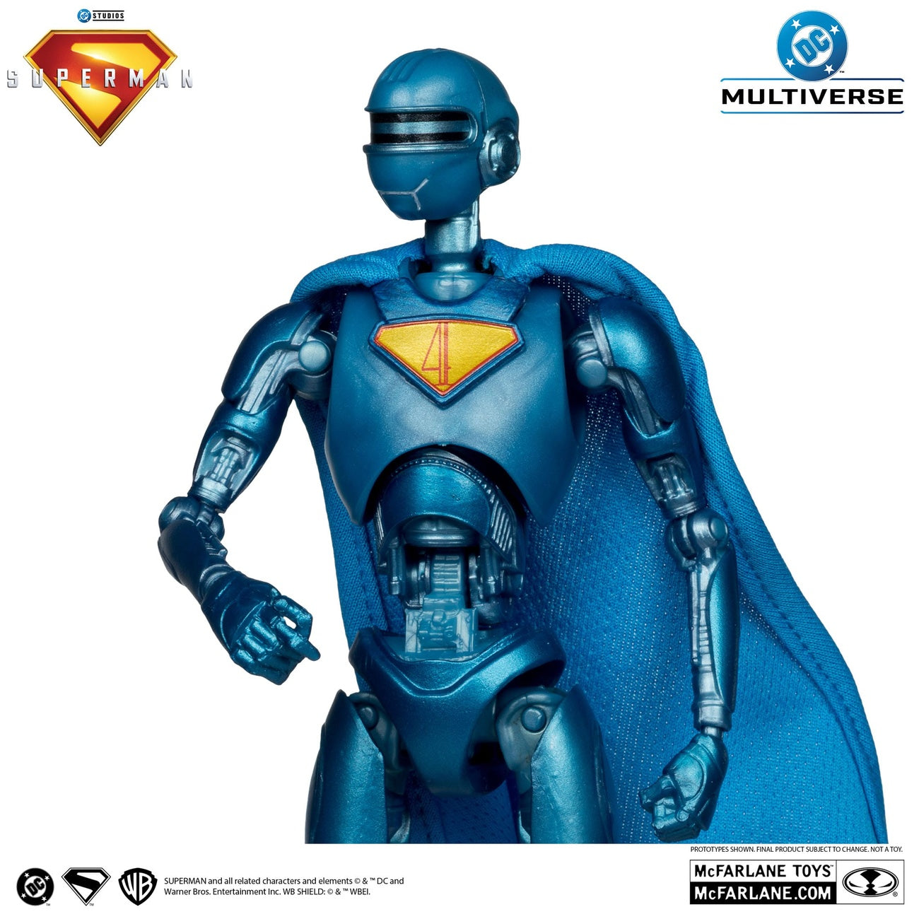 Productafbeelding Superman (2025) DC Multiverse deluxe actiefiguur Superman Robot (Red Platinum Edition) 18 cm