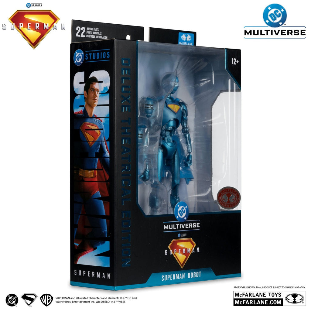 Productafbeelding Superman (2025) DC Multiverse deluxe actiefiguur Superman Robot (Red Platinum Edition) 18 cm