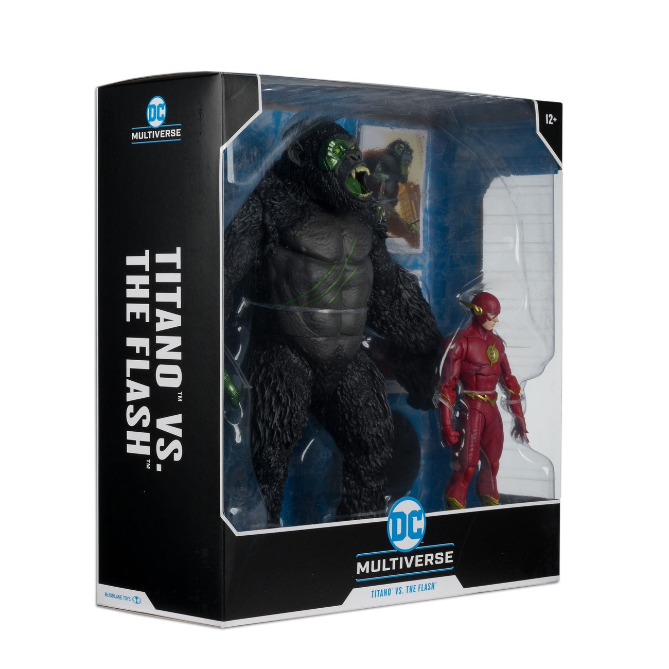 Productafbeelding DC Multiverse actiefiguren 2-pack Flash vs. Titano 18 cm