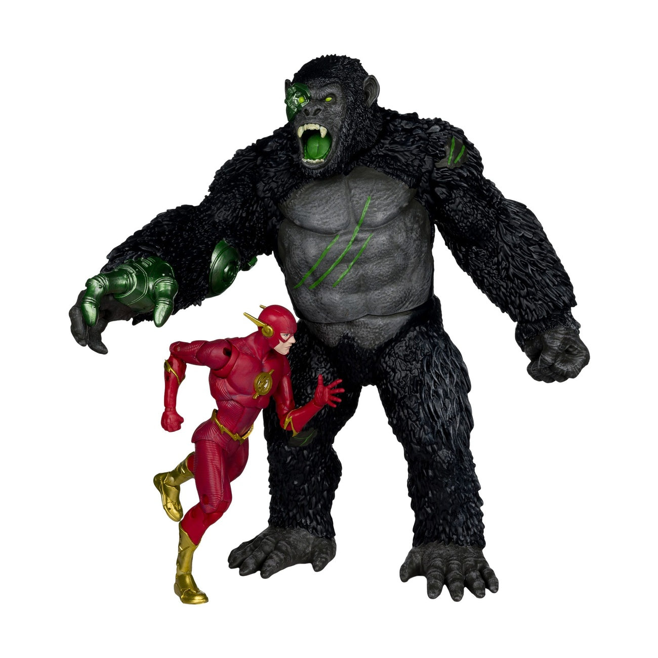 Productafbeelding DC Multiverse actiefiguren 2-pack Flash vs. Titano 18 cm