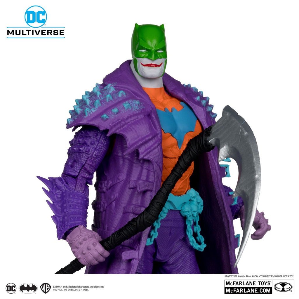 Productafbeelding DC Multiverse Actiefiguur Batman (Dark Nights: Death Metal) Jokerized (Gold Label) 18 cm