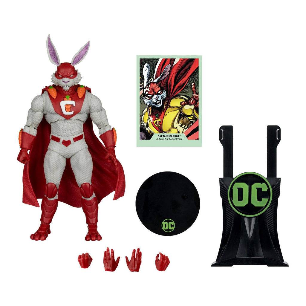 Productafbeelding DC Multiverse Actiefiguur Captain Carrot (Justice League Incarnate) Glow in the Dark Edition (Gold Label) 18 cm
