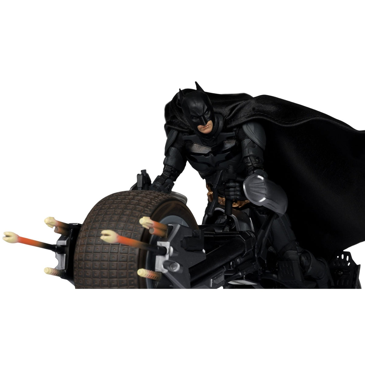 Productafbeelding The Dark Knight DC Multiverse actiefiguur met voertuig Batman & The Batpod 18 cm