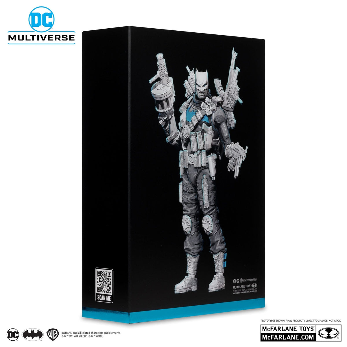 Productafbeelding DC Multiverse Actiefiguur The Grim Knight (Dark Nights: Metal) (Black & White Accent Edition) (Gold Label) 18 cm