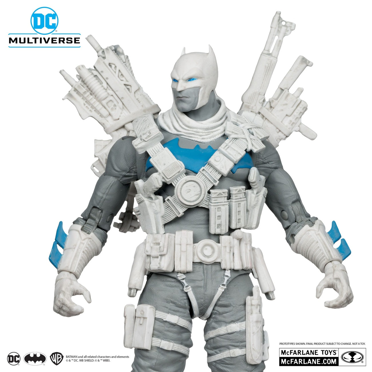Productafbeelding DC Multiverse Actiefiguur The Grim Knight (Dark Nights: Metal) (Black & White Accent Edition) (Gold Label) 18 cm