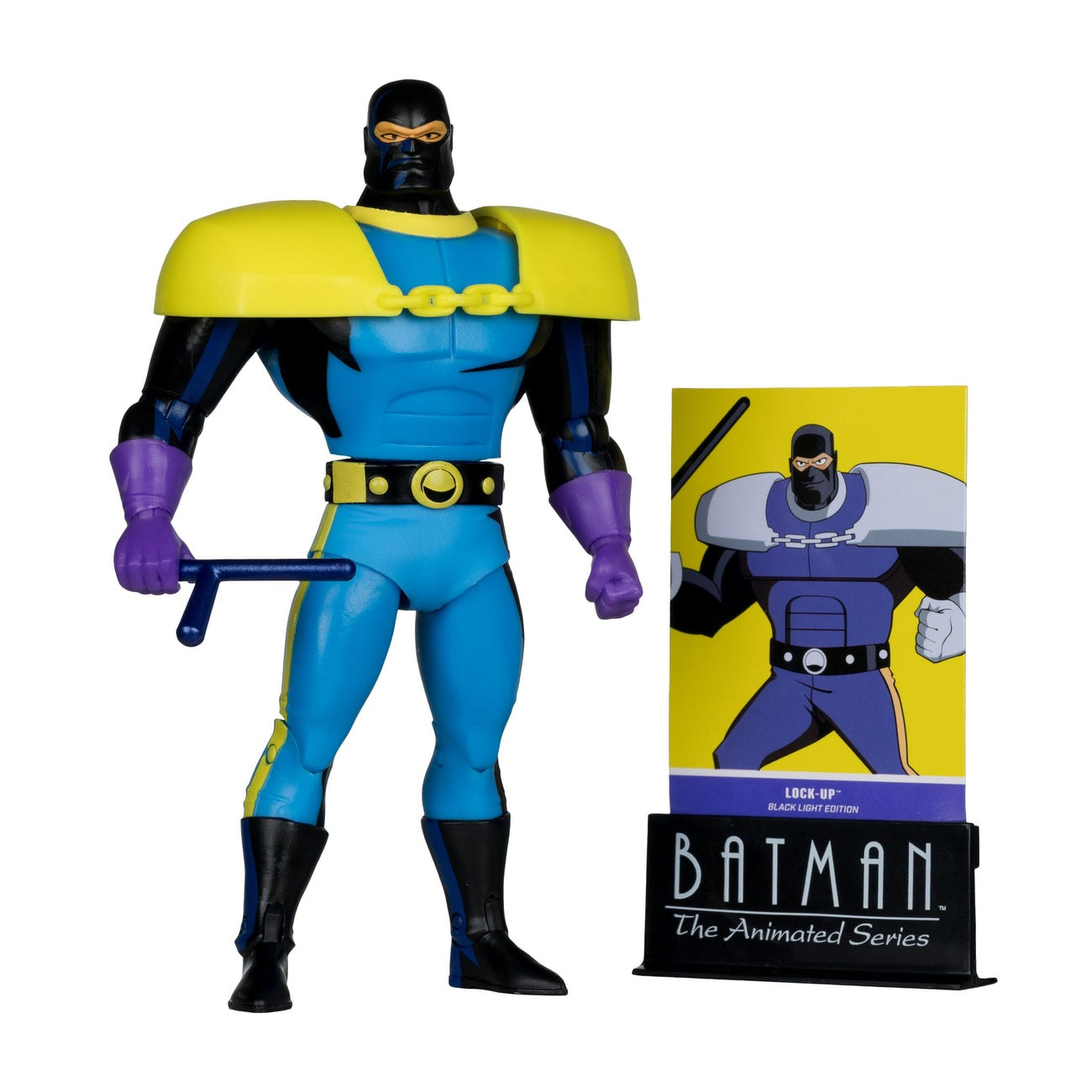 Productafbeelding Batman: The Animated Series DC Direct Build-A Actiefiguur Wave 5 Lock-Up Black Light Edition (Gold Label) 15 cm