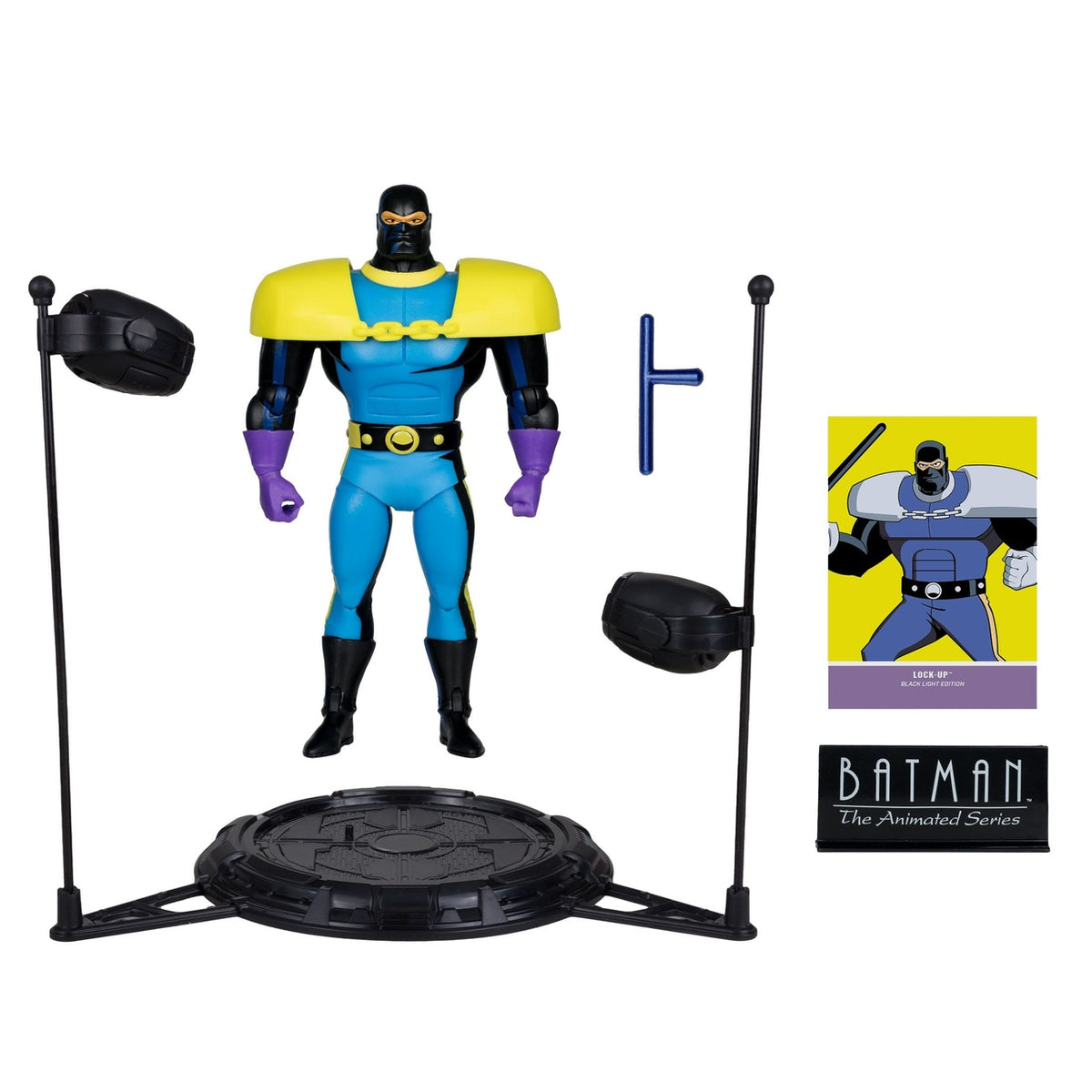 Productafbeelding Batman: The Animated Series DC Direct Build-A Actiefiguur Wave 5 Lock-Up Black Light Edition (Gold Label) 15 cm