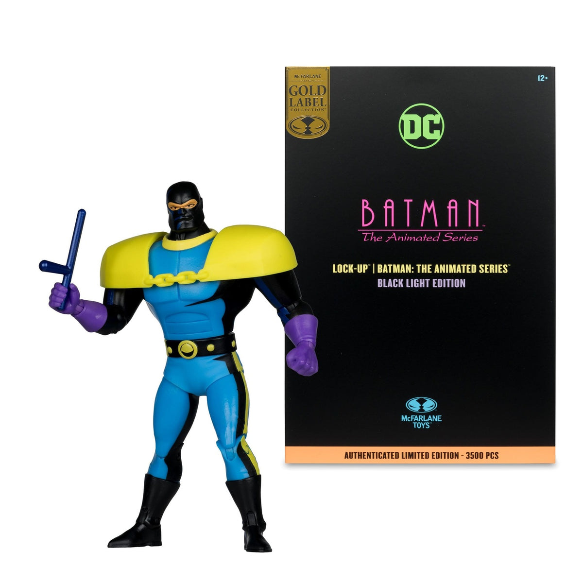 Productafbeelding Batman: The Animated Series DC Direct Build-A Actiefiguur Wave 5 Lock-Up Black Light Edition (Gold Label) 15 cm