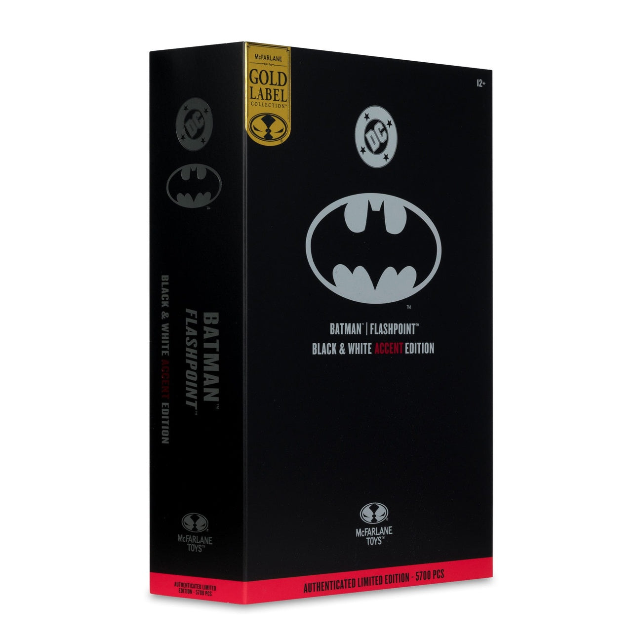 Productafbeelding DC Multiverse Actiefiguur Batman (Flashpoint) (Black & White Accent Edition) (Gold Label) 18 cm
