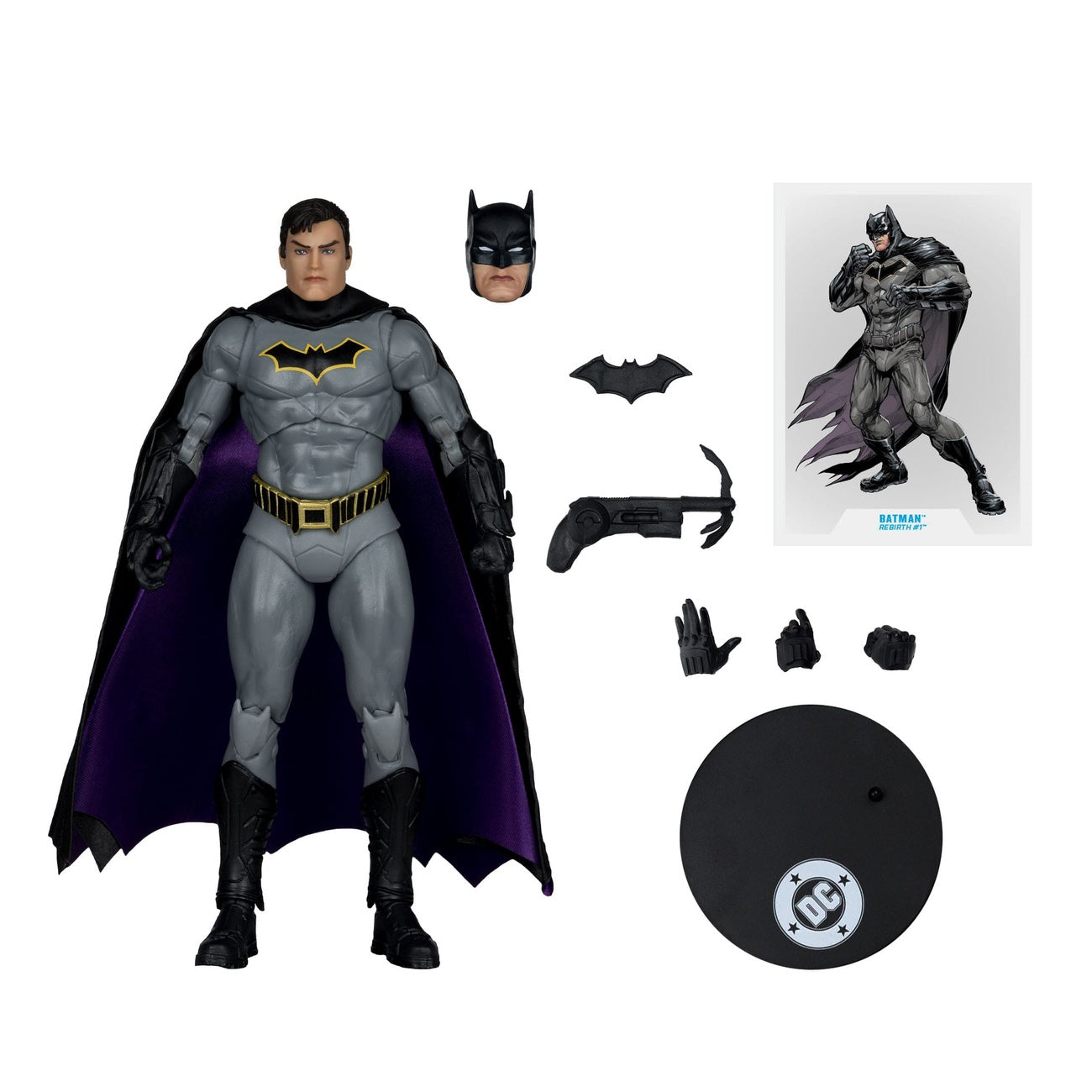 Productafbeelding DC Rebirth DC Multiverse actiefiguur Batman (Gold Label) 18 cm