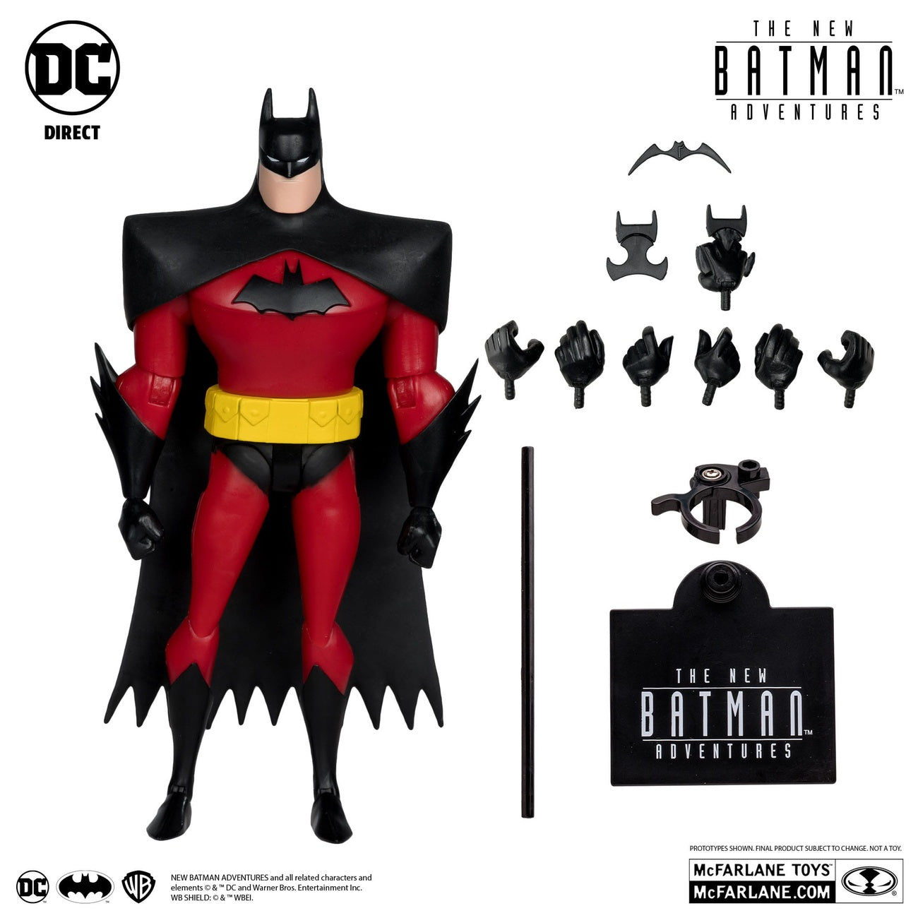 Productafbeelding The New Batman Adventure DC Multiverse actiefiguur Batman (Silver) Platinum Edition 18 cm