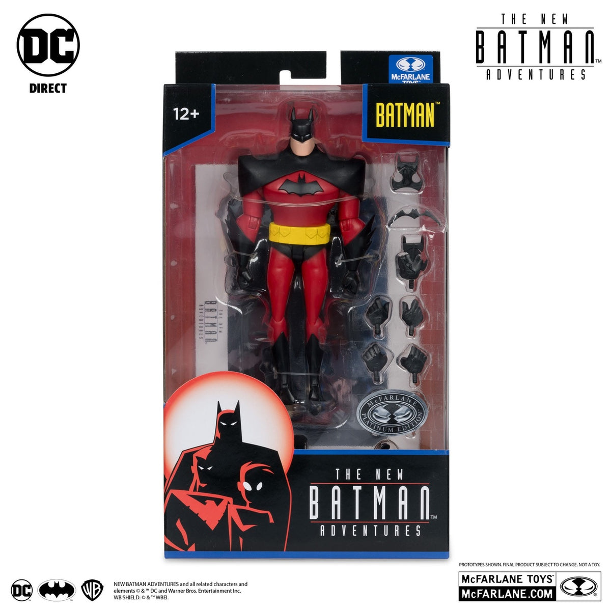 Productafbeelding The New Batman Adventure DC Multiverse actiefiguur Batman (Silver) Platinum Edition 18 cm