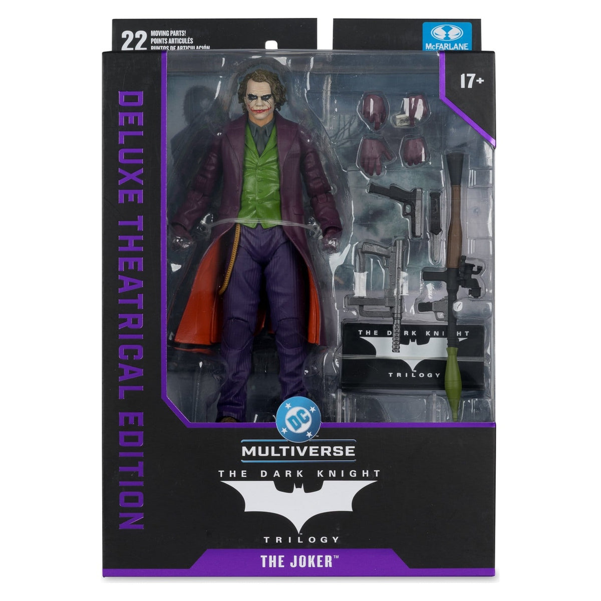 Productafbeelding The Dark Knight DC Multiverse Deluxe Theatrical Edition Actiefiguur Joker 18 cm