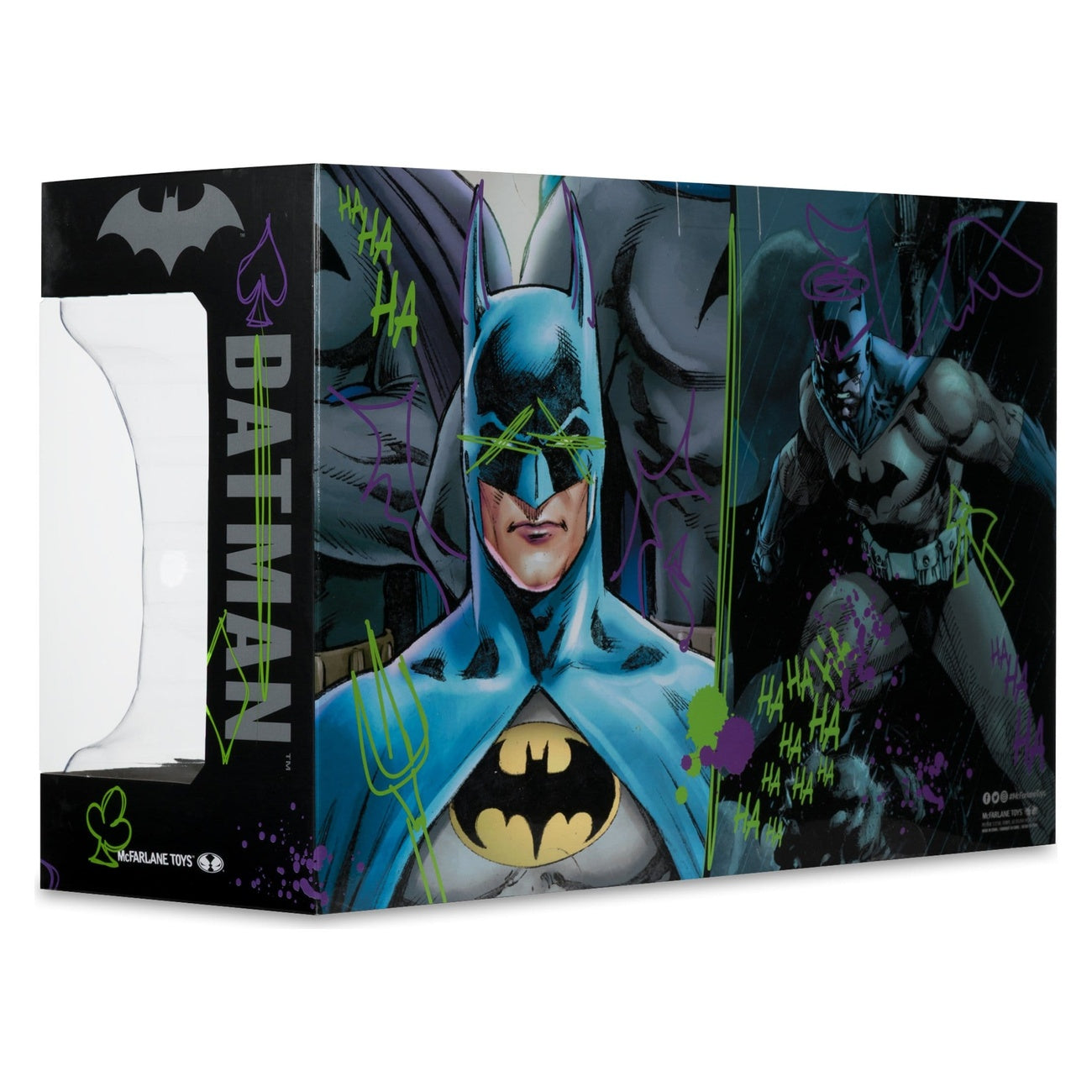 Productafbeelding Batman DC Direct Mini-replica 1/3 2-pack Batman Maskers Hush & Knightfall (Jokerized) (Gold Label) 18 cm