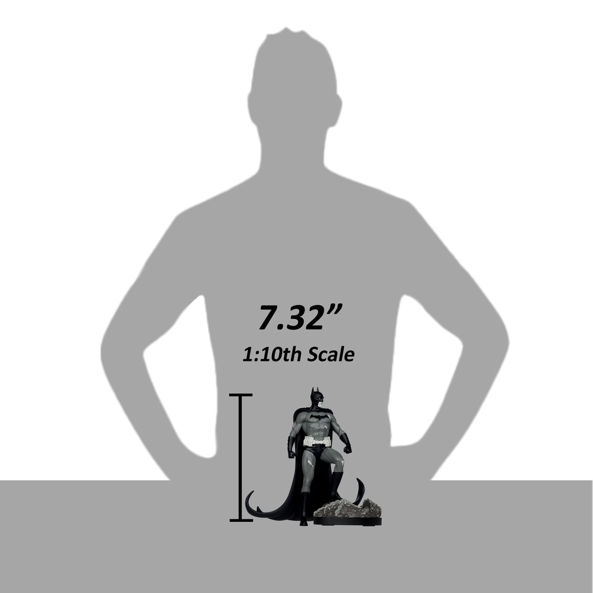 Productafbeelding DC Direct Beeld 1/10 Batman by Bjorn Barends (Black & White) 18 cm