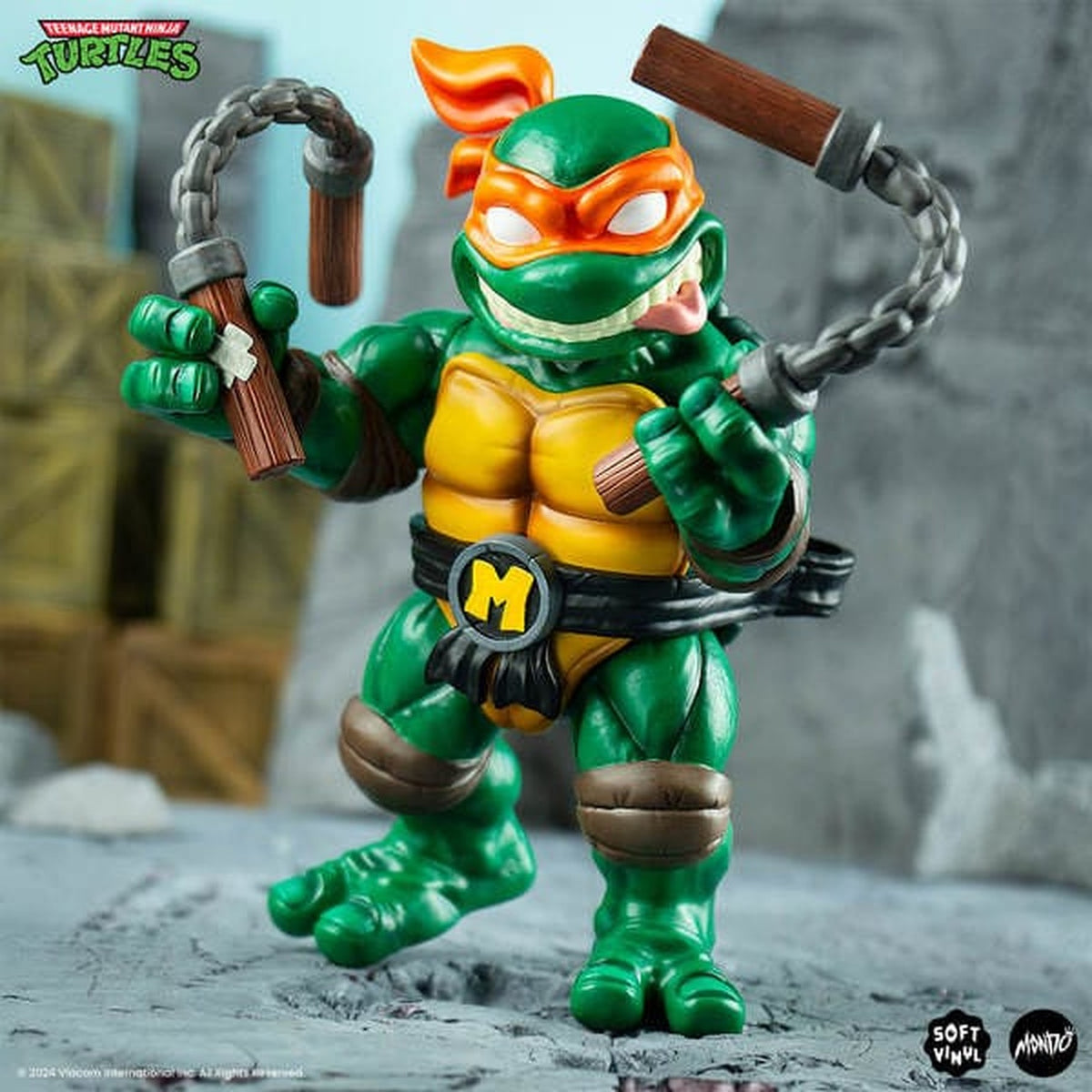 Productafbeelding Teenage Mutant Ninja Turtles soft vinyl figuur Michelangelo 20 cm