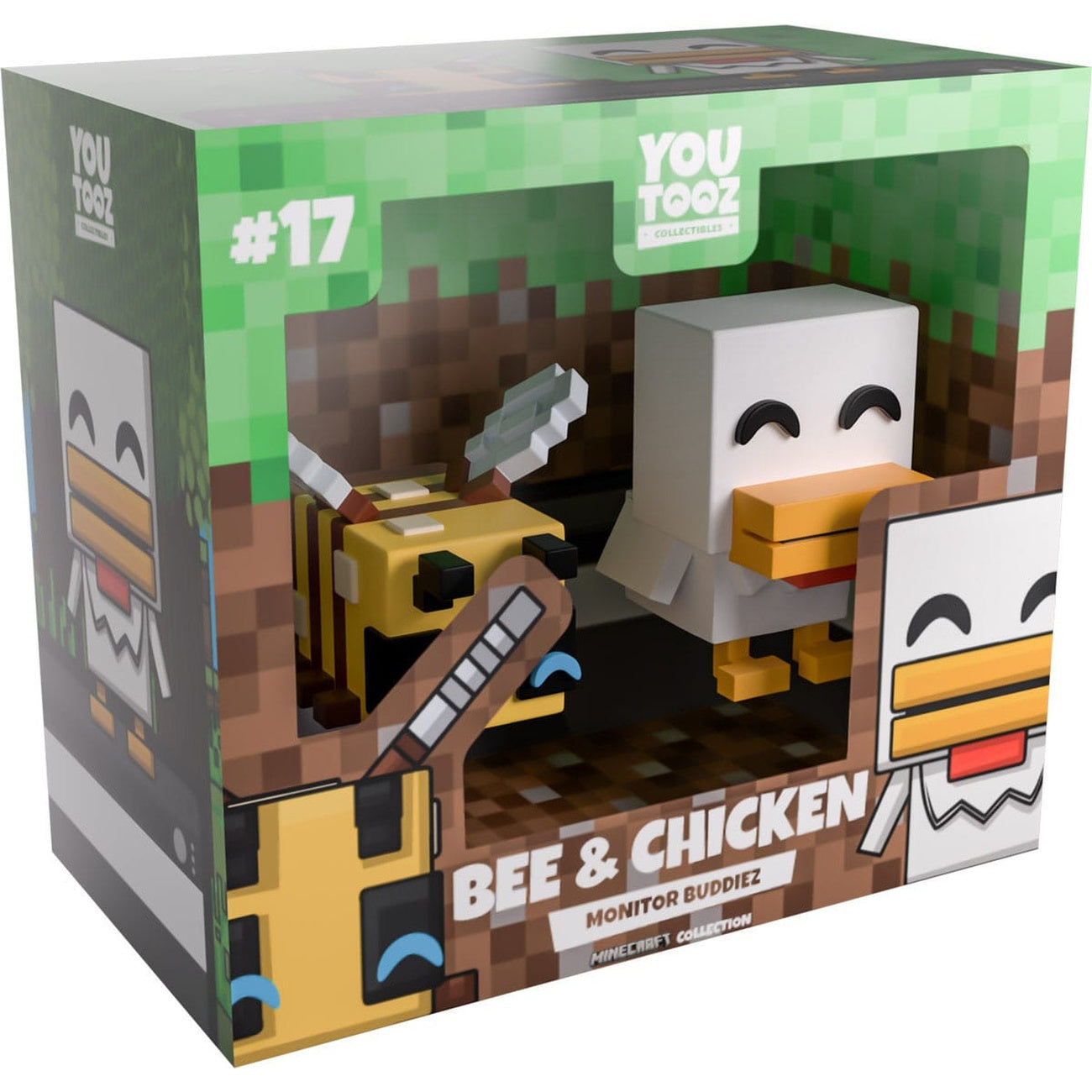 Productafbeelding Minecraft vinylfiguren Bee and Chicken Monitor Buddiez