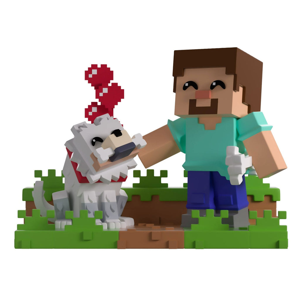 Productafbeelding Minecraft vinylfiguur Taming a Wolf 10 cm