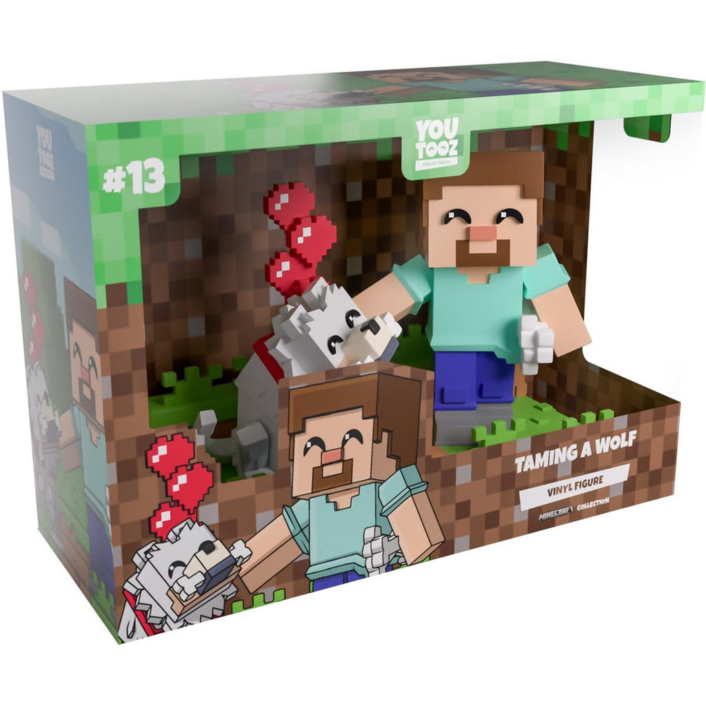 Productafbeelding Minecraft vinylfiguur Taming a Wolf 10 cm