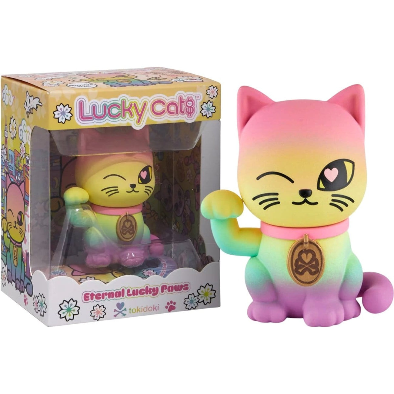 Productafbeelding Lucky Cats Window Box figuur Eternal Lucky Paws 6 cm