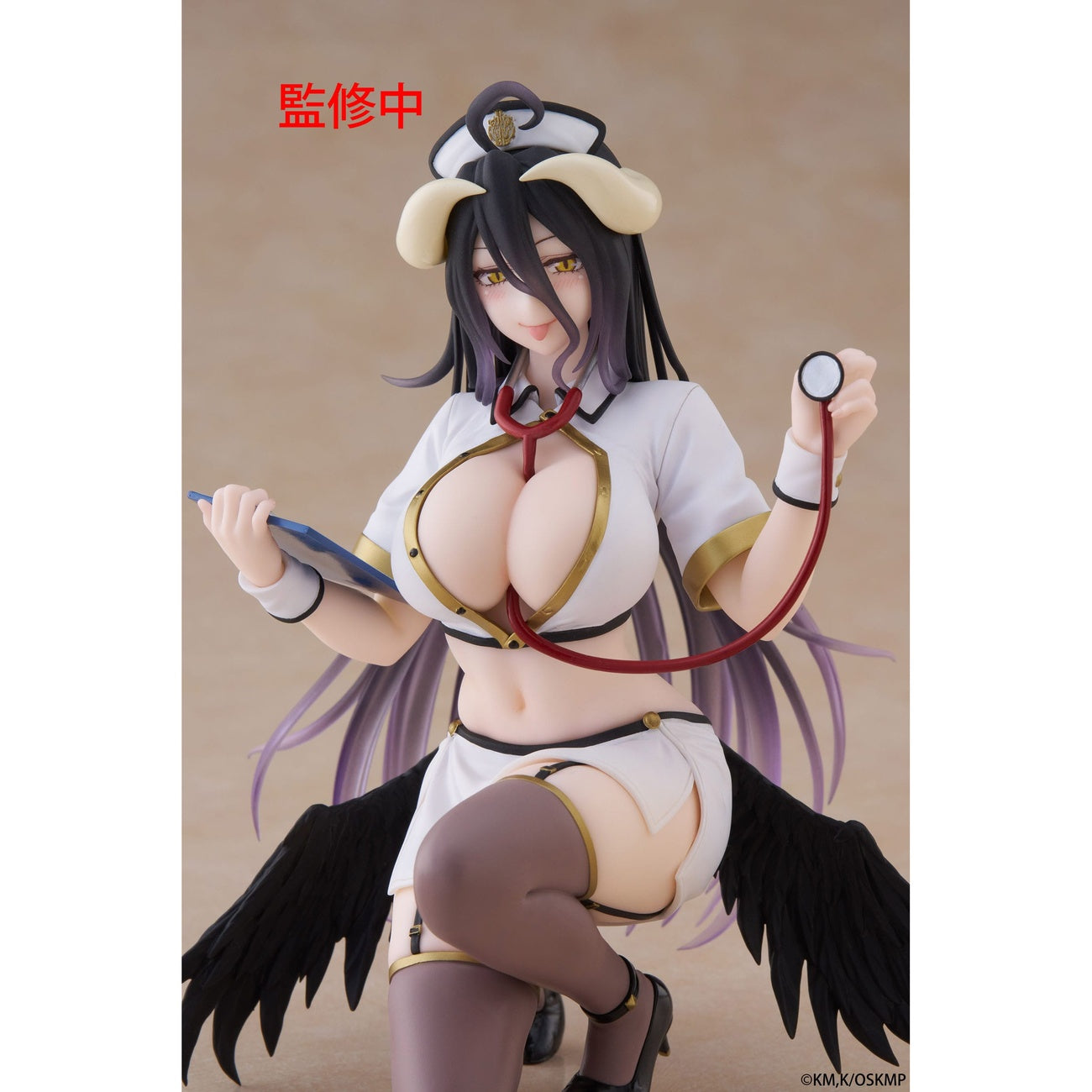 Productafbeelding Overlord PVC Statue Desktop Cute Figure Albedo Nurse Ver. Renewal 13 cm