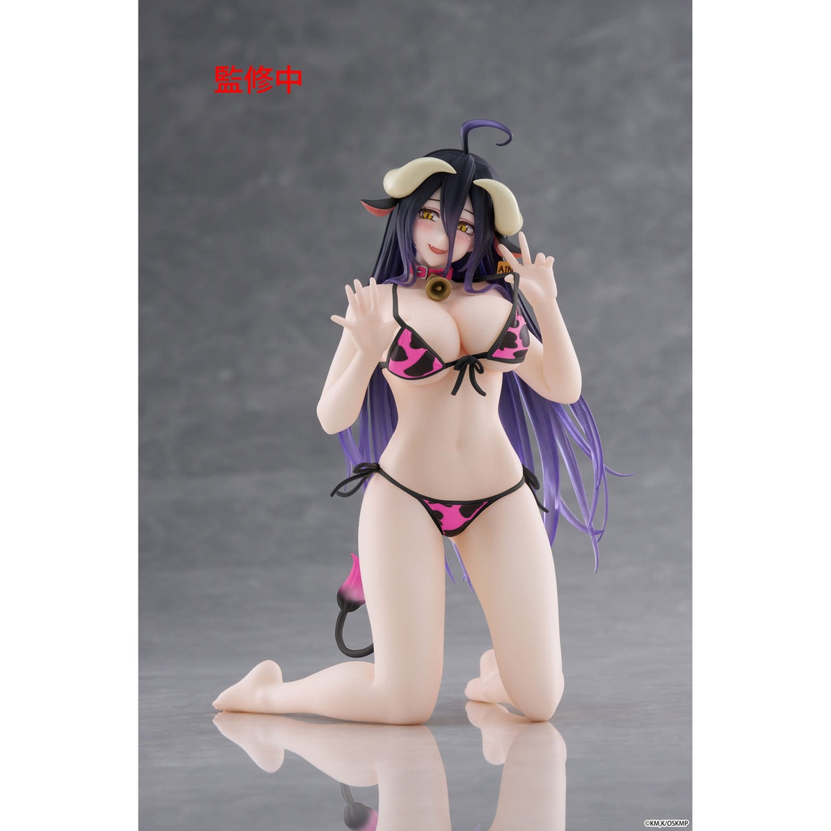 Productafbeelding Overlord PVC Statue Desktop Cute Figure Albedo Cow-Print Swimsuit Ver. Renewal 13 cm