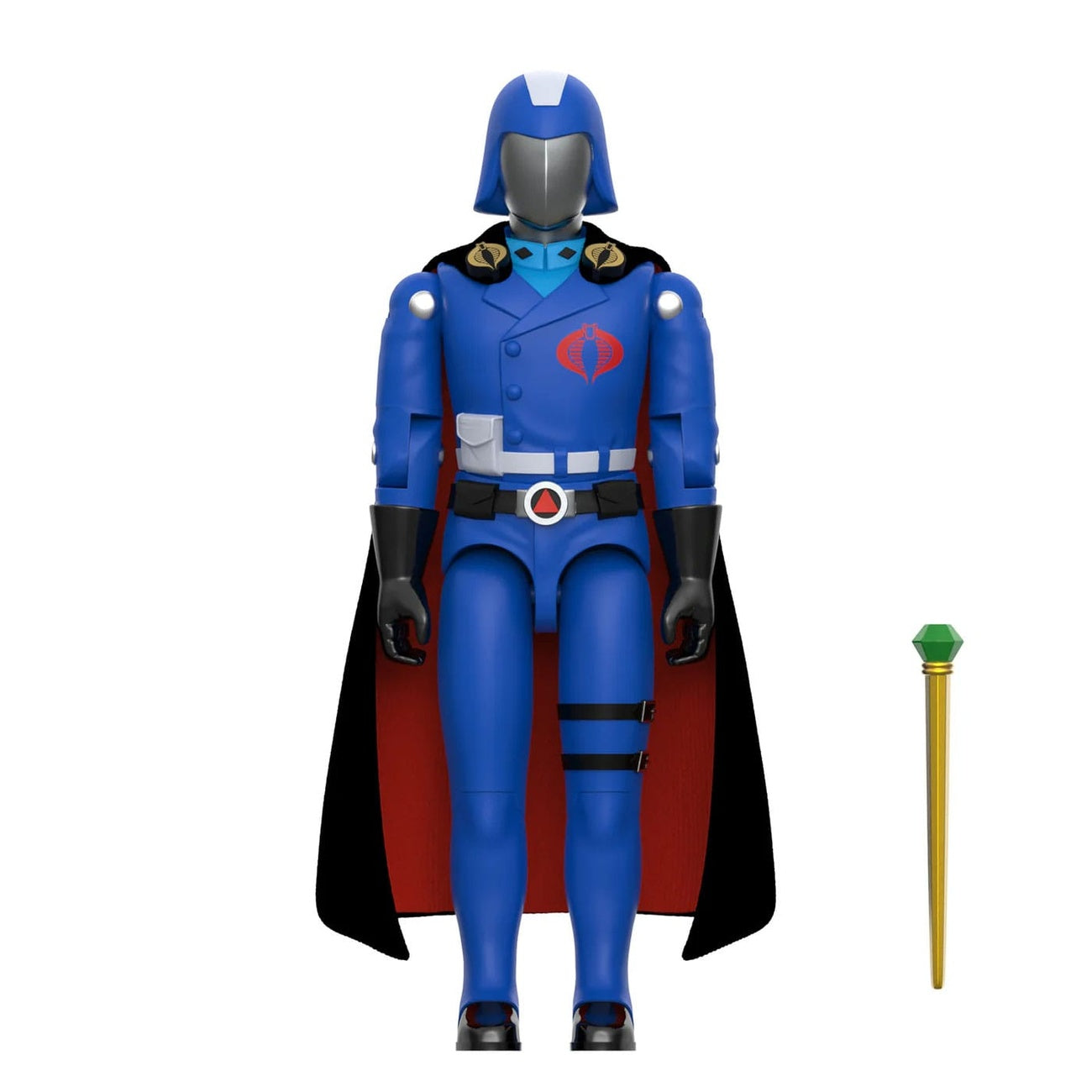 Productafbeelding GI Joe ReAction+ Actiefiguur Wave 06 Cobra Commander (Movie, Black Cape) 10 cm