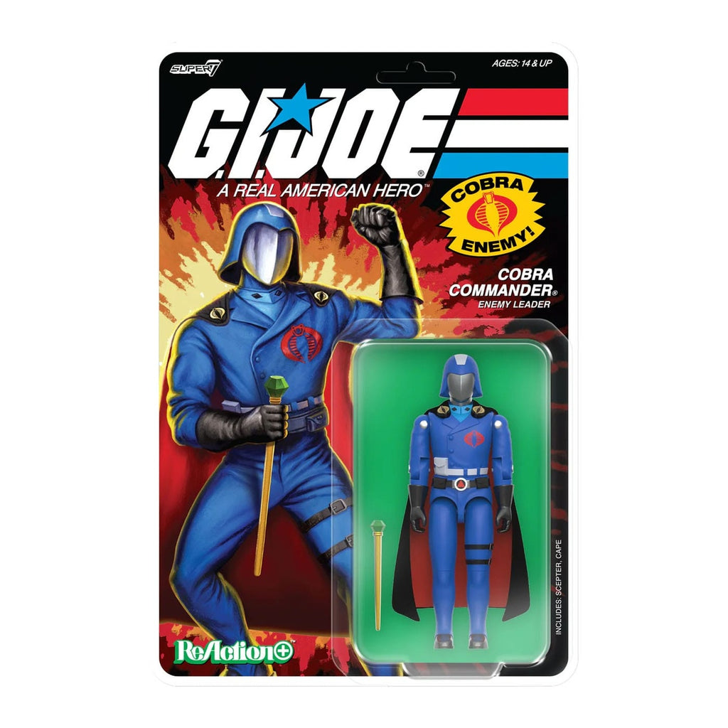 Productafbeelding GI Joe ReAction+ Actiefiguur Wave 06 Cobra Commander (Movie, Black Cape) 10 cm