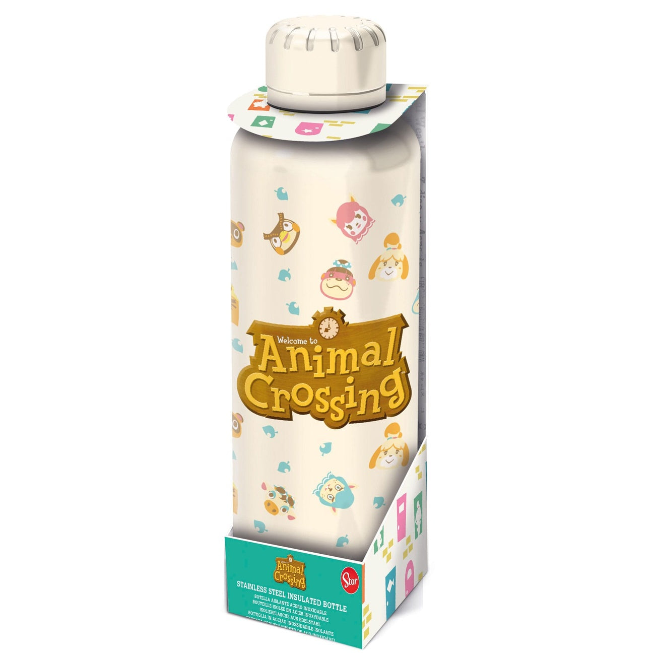 Productafbeelding Animal Crossing RVS Drinkfles Logo