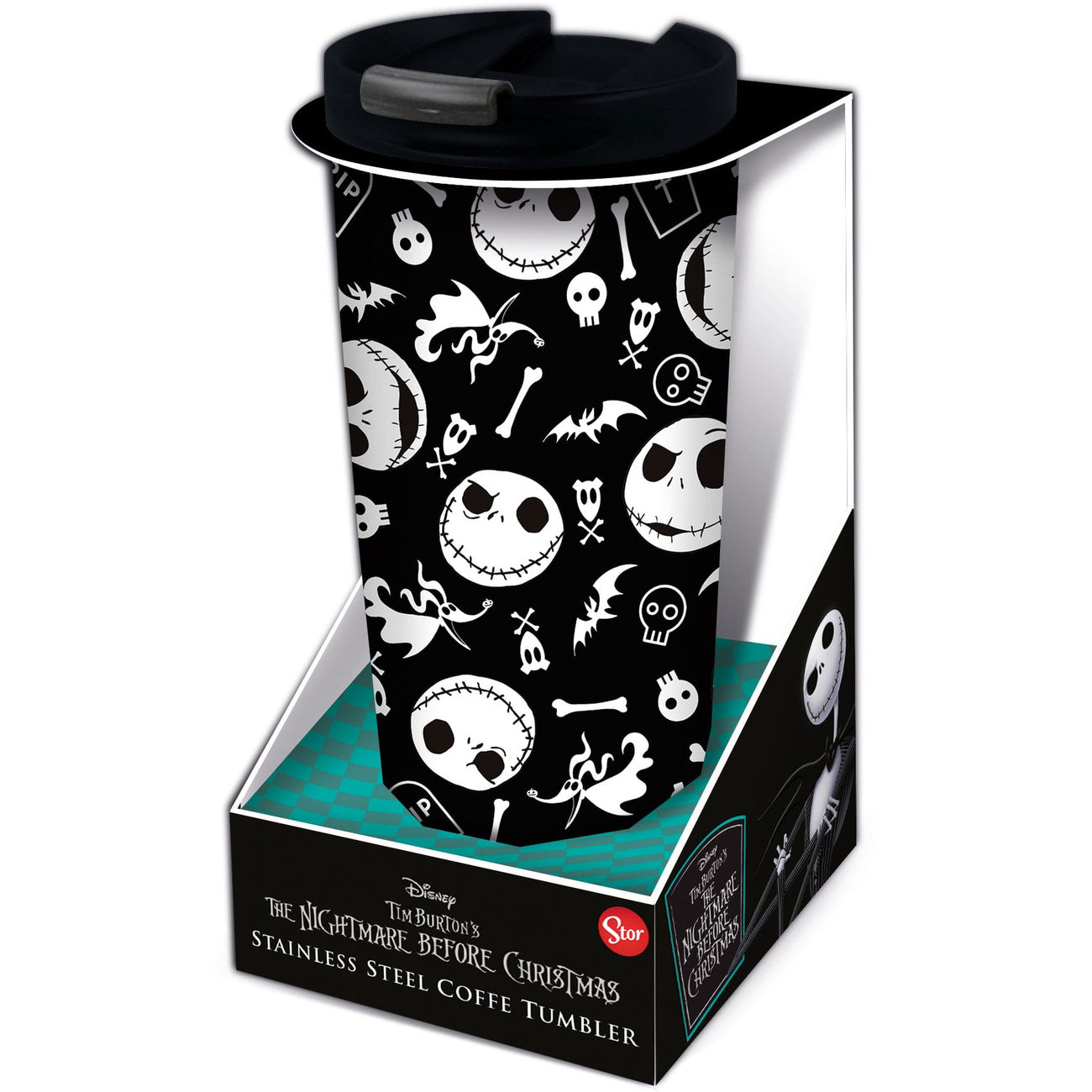 Productafbeelding Nightmare Before Christmas roestvrijstalen reismok Jack's Face