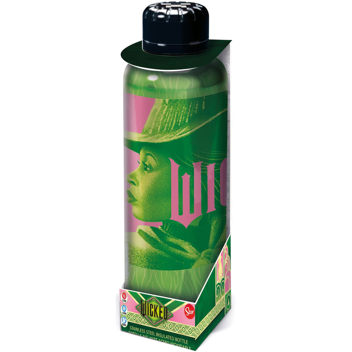 Productafbeelding Wicked RVS Drinkfles Elphaba & Glinda