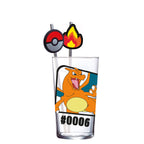 Productafbeelding Pokémon glazen tumbler met rietjes Charizard 480 ml