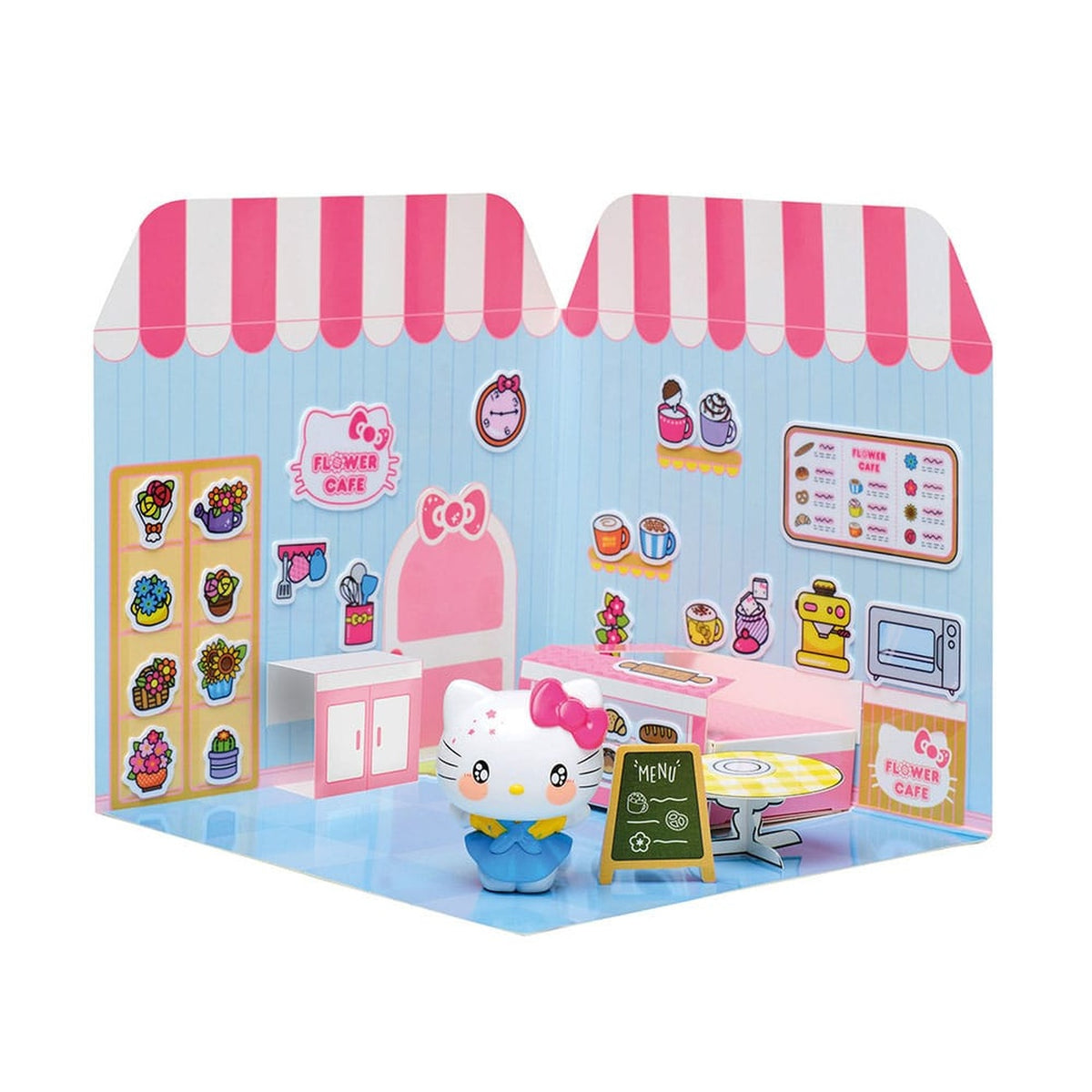 Productafbeelding Hello Kitty and Friends Minifiguur Sticker House Hello Kitty Flower Café