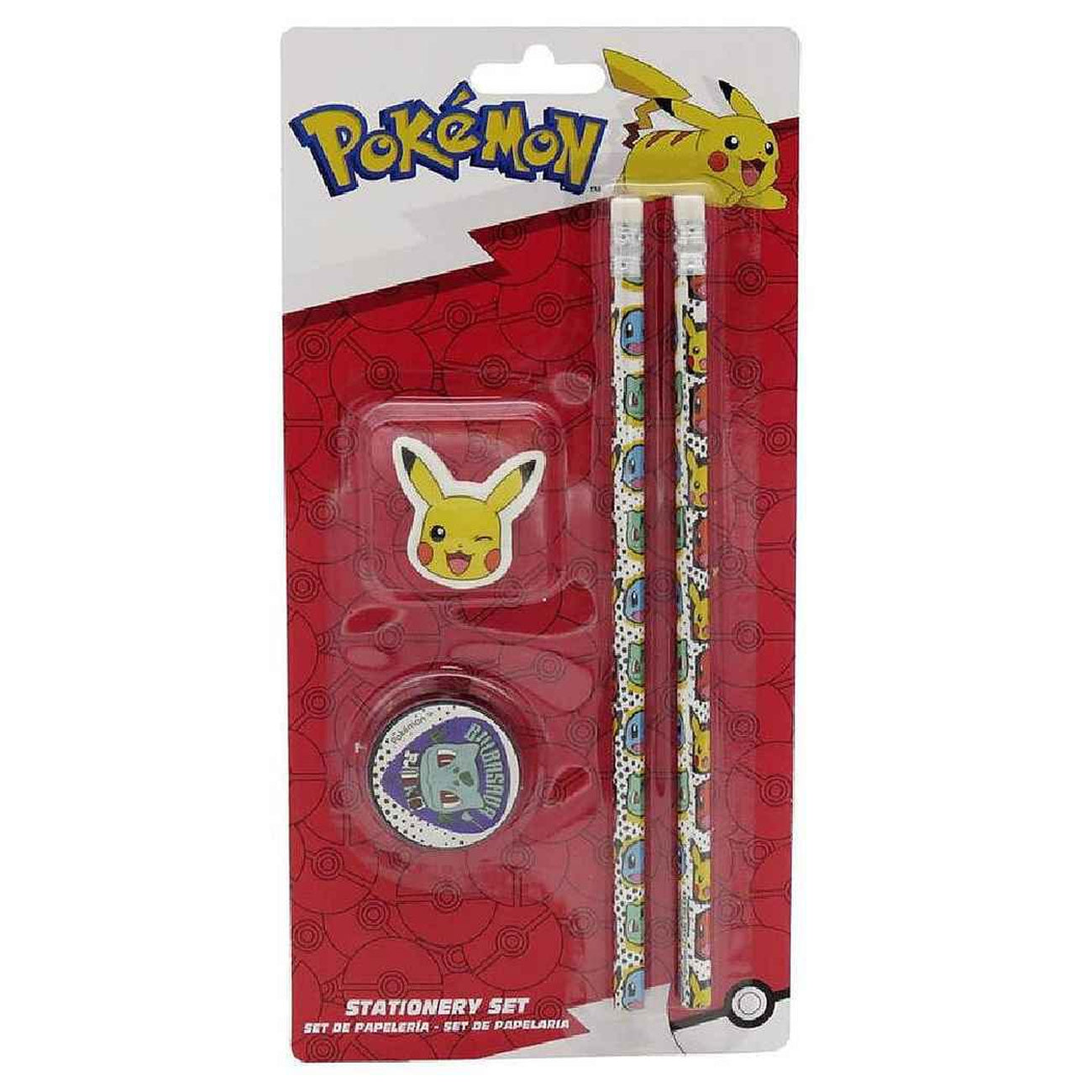 Productafbeelding Pokémon schrijfwaren set 4-delig