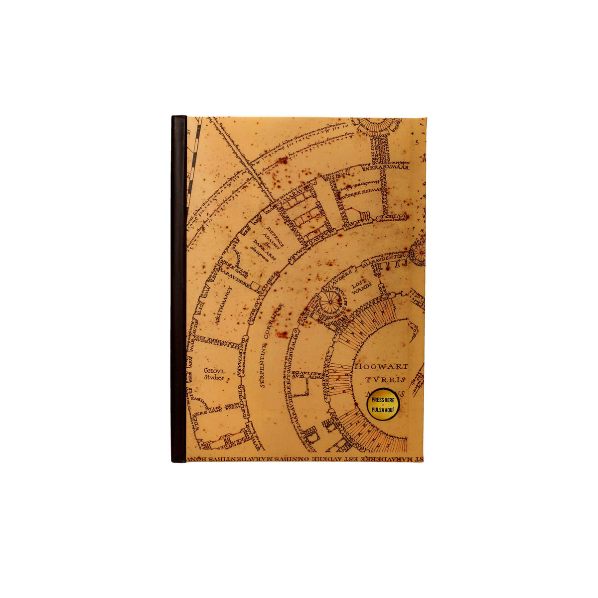 Productafbeelding Harry Potter notitieboek met lichtfunctie Schatkaart van de Marauder