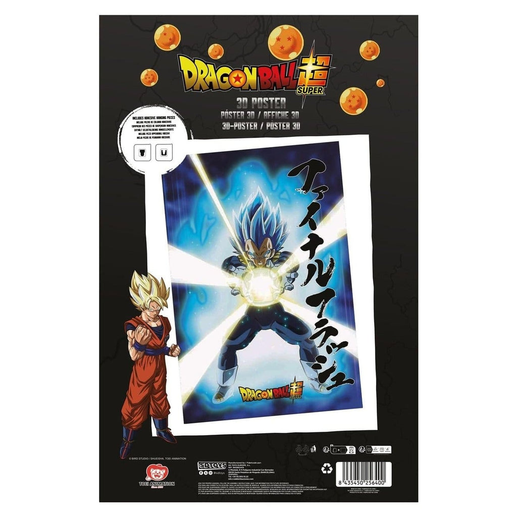 Productafbeelding Dragon Ball Super 3D Poster Survival Vegeta 38 x 58 cm